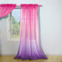 Pink and Purple Curtains for Girls Bedroom Decor Set 1 Single Panel Pocket Window Voile Pastel Sheer Ombre Rainbow Curtain for Kid Room Decoration...
