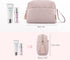 BAGSMART Travel Makeup Bag, Cosmetic Bag Make Up Pouch Small Travel Zipper Pouch,Water-resistant Toiletry Bag,Makeup Organizer Bag for Women,Pink...