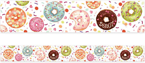 Donut Bulletin Board Border 36ft Straight Classroom Family Party Decoration 1 Roll...