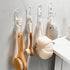 Self Adhesive Hooks 8 Pcs Acrylic Hook Wall Hooks for Bathroom Kitchen Office Sticky Hooks for Door Closet Decorative Wall Hanger Waterproof Home ...