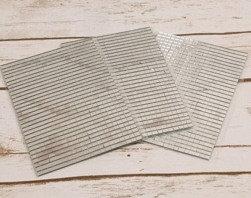 Unbrand 3500+ Small Silver Self-Adhesive Mirror Mosaic Tiles for Craft Projects: 5mm x 5mm, Peel and Stick, Modern, Solid, Square, Polished, 9.688...