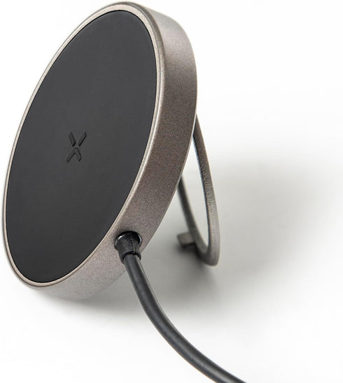 TYLT MagSafe Charger Ring Stand | 15W Fast Magnetic Wireless Charging Pad Compatible with iPhone 15/14/13/12 Series, 4ft Long USB-C Cable (No Adap...