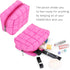 E-Tree Cute Makeup Bag,Quilted Cosmetic Bag,Make up Pouch for Purse,Toiletry Zipper Pouch,Checkered Bag,Travel Case,Storage Pouches for Organizati...