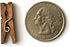 LWR CRAFTS Wooden Mini Clothespins 200 Per Pack 1" 2.5cm (Jacobean)...