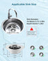 Hygie Rinse 3-in-1 Kitchen Sink Stopper Strainer, 2PCS 304 Stainless Steel Pop Up Sink Drain Strainer with Handle Rod for US Standard 3-1/2 inch D...