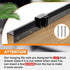 Leinuosen 6 Pcs Drawer File Folders PVC Hanging File Rails Black File Cabinet Rails File Drawer Rails for Drawer Sides Letter Size File Storage Ha...