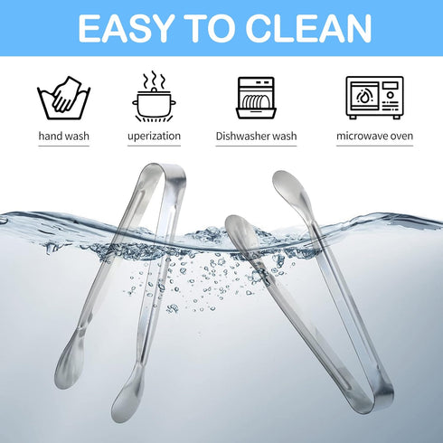 18PCS Mini Tongs for Appetizers, 5Inch Serving Tongs, Ice Tongs Appetizer Tongs, Small Tongs for Serving Food, Kitchen Utensils for Sugar Cubes, C...