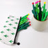Cactus Shaped Rollerball Pens (30PCS) with Cactus Pencil Case, Green, 31 Piece Set...