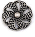 20 pcs Vintage Hollow Scale Pattern Silver Metal Shank Sewing Coat Buttons -25mm -1"...