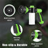 Car Wash Nozzle, High Pressure Water Garden Hose Nozzle with 8 Watering Patterns, Foam Sprayer with Soap Dispenser Bottle for Car Washing, Waterin...