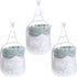 3 Pieces Hanging Laundry Hamper Laundry Bag to Hang Foldable Mesh Hamper Dirty Cloth Basket with Carry Handle Door Net for Store Cloth, Toy, Campi...