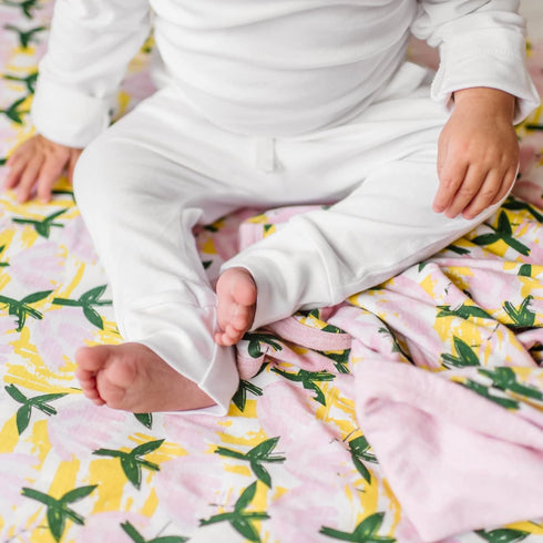 Mini Crib Sheet with Garden Flower Pattern - 100% Organic Cotton Pack n Play Fitted Sheet - Premium Pack n Play Sheets - Compatible as Graco Pack ...