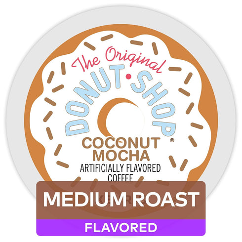The Original Donut Shop Coffee,medium roast pods Coconut Mocha, 4.1 Ounce, 12 Count...