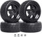 12mm Hex Wheel Rims & Rubber Tires with Foam Inserts for RC 1/10 On-Road Touring Car, Set of 4...