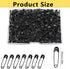 300Pcs Safety Pins, BetterJonny Black Nickel Plated Steel Safety Pins 32mm Small Metal Safety Pins with Storage Box for Craft,Jewelry Making,Sewin...