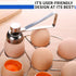 Egg Cracker Tool for Raw Eggs - Stainless Steel Egg Shell Opener Tool with Ergonomic Design, Adjustable Effort, Durable Build - Easy-to-Use, Suite...