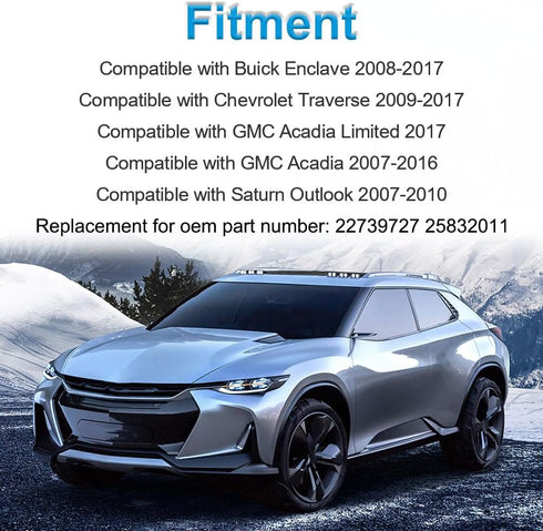 ABS Wheel Speed Sensor Compatible with Buick Enclave 2008-2017,Chevrolet Traverse 2009-2017, GMC Acadia 2007-2016, Saturn Outlook 2007-2010, Front...