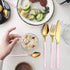 AARAINBOW 7 Pieces Stainless Steel Flatware Set Portable Reusable Cutlery Set Travel Utensils Set Including Chopsticks Knife Fork Spoon Straws Cle...