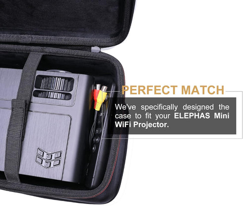 LTGEM Hard Case for ELEPHAS Mini WiFi Projector 2023 Upgraded(Inside: 9.8"x7"x3.5")...