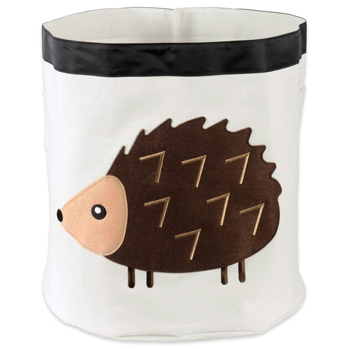 Collapsible Storage Bin Basket for Bedroom, Nursery, Playroom and More 17x18" Diameter - Hedgehog...