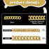 LEIFIDE Dog Chain Collar Gold 20 mm Wide Diamond Collar Large Dog Necklace Metal Pet Crystal Collar Jewelry Accessories for Medium Large Dogs(18 I...