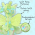 WISHPETS Plush Green 12" ConfettiSoft Dragon Soft Stuffed Animal...