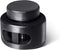 Plastic Cord Locks Double Hole Spring Toggle Stopper for Shoelaces, Drawstrings, Paracord, Bags, Clothing, Black...