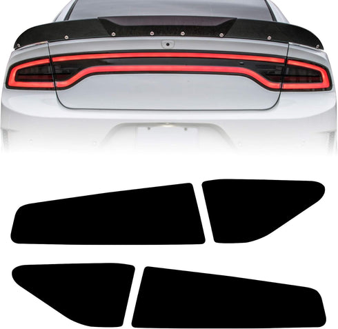 NDRUSH Blackout Taillight Vinyl Tint Film, Precut Overlays, Tail Light Wrap Cover Compatible with Dodge Charger 2015 2016 2017 2018 2019 2020 2021...