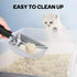 Cat Litter Scoop, Stainless Steel Sifter, Heavy Duty Poop Sifting, Kitty Metal Scooper, Kitten Poop Sifter...