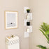 WELLAND Zig - Zag Floating Corner Shelves, 4-Tier Wall Mounted Storage Shelf with White Finish for Bedroom, Living Room, Bathroom, Display Shelf f...