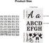 40 Pieces Letter Painting Stencils Reusable Cursive Letter Number Stencils Calligraphy Alphabet Stencil Template Kit Letter Stencils for Painting ...