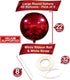 KatchOn, Huge Metallic Red Balloons - 22 Inch, Pack of 6 | Round 4D Mylar Balloon for Red Party Decorations | Burgandy Balloons for Birthday, Anni...