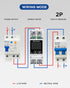 6-63A Miniature Circuit Breaker, AC 2 Pole 63 Amp 400V, DIN Rail Mounted, 110V / 120V Available, Thermal Magnetic Trip, Overload, Short-Circuit Pr...
