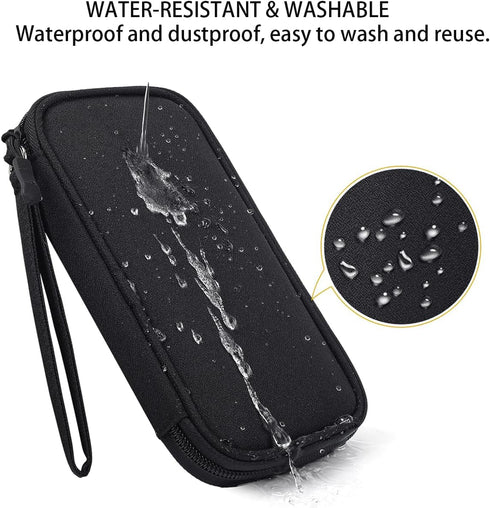 Electronic Organizer Case, Travel Cable Organizer Pouch Electronic Accessories Carry Case Water Resistant Organizer Pouch Bag for Cable, Cord, Cha...