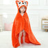 MICHLEY Baby Hooded Swaddling Blanket for Boys Girls, Animal Face Toddler Fall Winter Throw Blankets 0-3 Years(Fox)...
