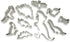 Handstand Kitchen Dinosaur Buddies 10-piece Cookie Cutter Assortment...