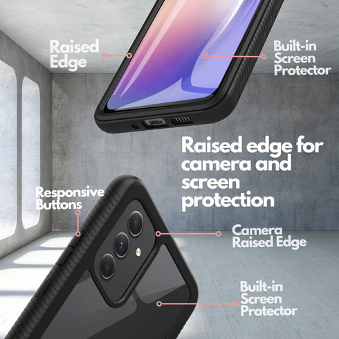 CBUS Galaxy A54 5G Phone Case Heavy-Duty Case with Built-in Screen Protector Case for Samsung Galaxy A54 5G - Firm Grip - Shockproof Full Body Pro...