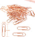Rose Gold Paper Clips 200 pcs Smooth Finish Steel Wire Paperclips 33mm Medium Size for Document Organizing and Classifying Office Supplies (33mm R...