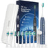 Electric Toothbrush for Adults with 8 Brush Heads, Sonic Toothbrush Rechargeable with a Holder & Travel Case, 2.5 Hours Charge for 120 Days Use - ...