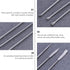 Hemobllo Stainless Steel Micro Lab Sampling Scoop Experiment Spoons Micro Medicine Spoons Reagent Laboratory Sampling Spoon Set 6PCS...