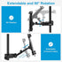 Updated Tablet Mount Holder for Mic Stand, Adjustable Microphone Music Stand iPad Phone Holder Stand, Compatible with iPad, iPhone, Android, All 4...