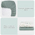 Baby Changing Pad Cover, Muslin Diaper Changing Table Pad Cover, Soft Changing Pad Sheets for Girls and Boys, Quilted and Breathable Changing Tabl...