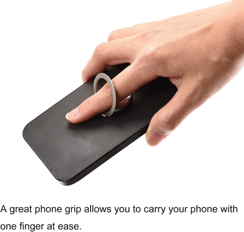 uxcell Phone Ring Holder, Ultra-Thin Cellphone Stand 360 Rotation Grip, for Magnetic Car Mounts, Hedge Green...