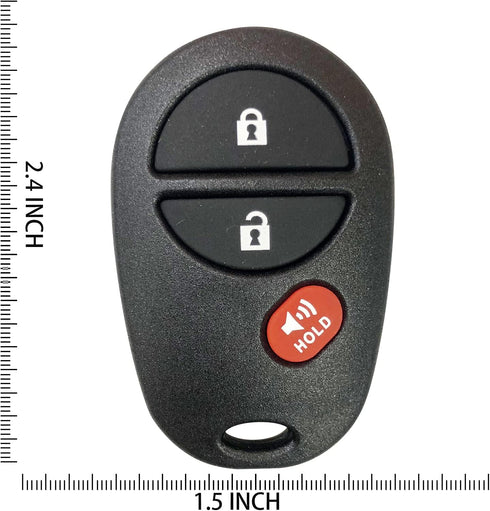 2 NEW Replacement For 2005-2016 TACOMA Keyless Entry Remote Control GQ43VT20T By AutoKeyMax...