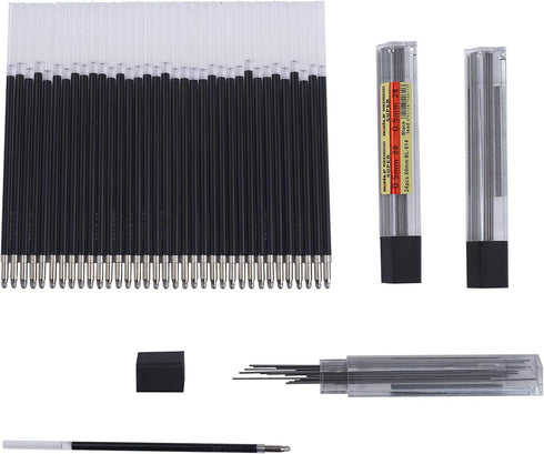 5 + 1 Multifunction Pen Set 0.7mm Colored Ballpoint Pen and 0.5mm Mechanical Pencil in One Pen Package Contains 5pcs Pens and 30pcs Pen Refills an...