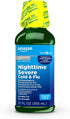 Amazon Basic Care Nighttime Severe Cold & Flu Liquid, Original, 12 fl oz (Pack of 1)...