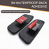 2 PCS Car Rearview Mirror, Waterproof HD Glass Adjustable Vehicle Reversing Auxiliary Mirror with Curved Mount, Universal Rectangular Blind Spot M...