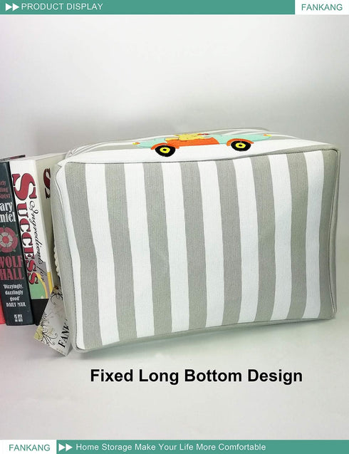 FANKANG Rectangular Laundry Basket Nursery Storage Fabric Storage Bin Storage Hamper,Gift Baskets(Giraffe)...