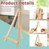 10 Pack 7.5 Inch Mini Wooden Easel, Tripod Easel for Display, Small Canvas Stand for Painting, Tabletop Display Easel for Photos, Pictures, DIY Cr...