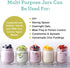 Euro Cuisine Glass Jars for Yogurt Maker, Set of 8...
